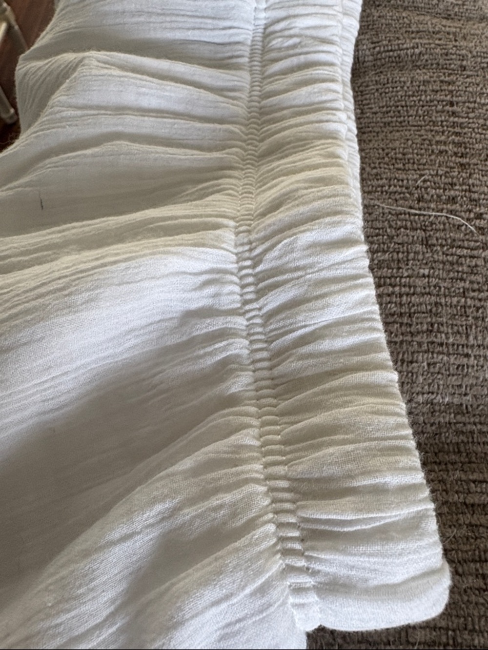 Alfred Dunner White Lined Gauze Maxi Skirt - Picture 7 of 8